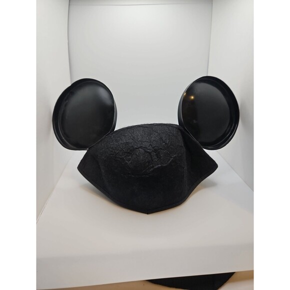 Vintage Official Mickey Mouse Ears Felt w/ Plastic Ears Walt Disney Productions - Picture 2 of 4
